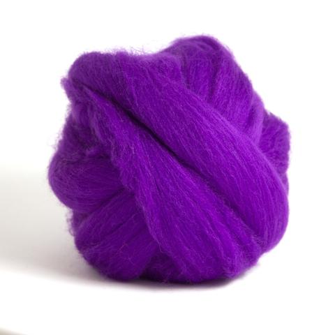 Violet Dyed Superfine Merino Tops