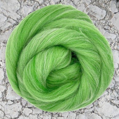 Alpine Green Merino + Alpaca Blended Tops