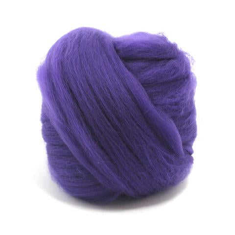 Amethyst Dyed Superfine Merino Tops