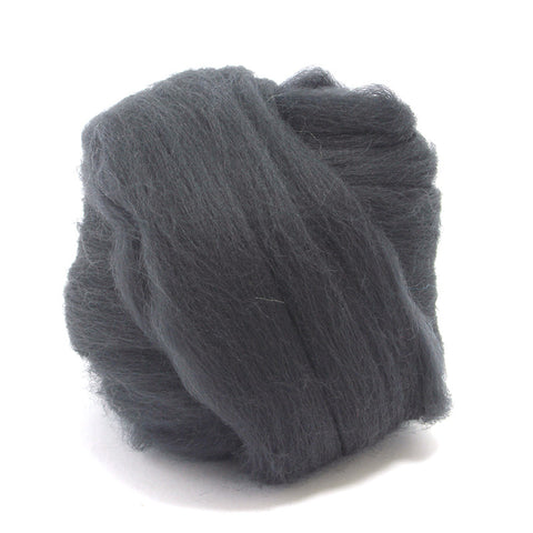 Charcoal Dyed Merino Tops