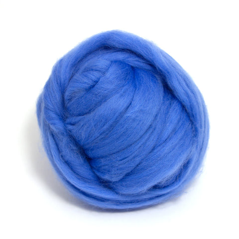 Cornflower Dyed Merino Tops