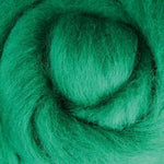 Green Dyed Corriedale Tops