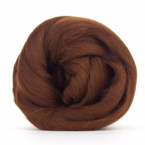 Hazelnut Dyed Merino Tops