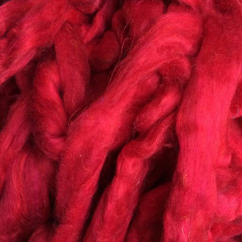 Recycled Sari Silk Tops - Red