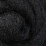 Liquorice Dyed Corriedale Tops