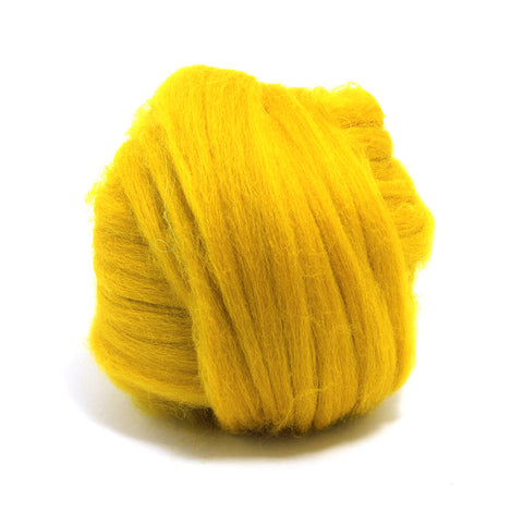Mustard Dyed Merino Tops
