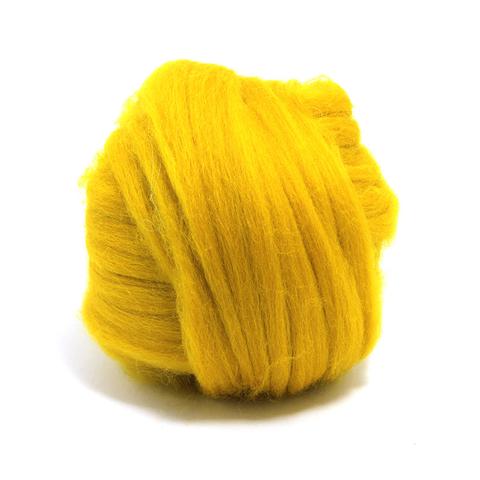 Mustard Dyed Superfine Merino Tops