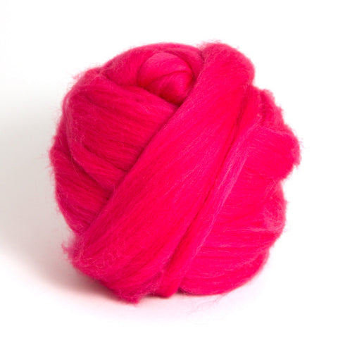 Rose Dyed Merino Tops